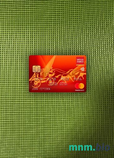 USA Wells Fargo bank wygląd zdjęcia mastercard skan PSD + zdjęcie